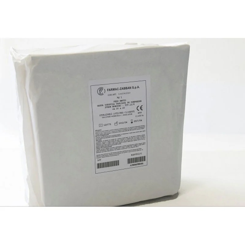 FARMAC-ZABBAN Med's hydrophile Gaze 12/8, in flache Kompressen 20 x 20 cm geschnitten, 25 Stück