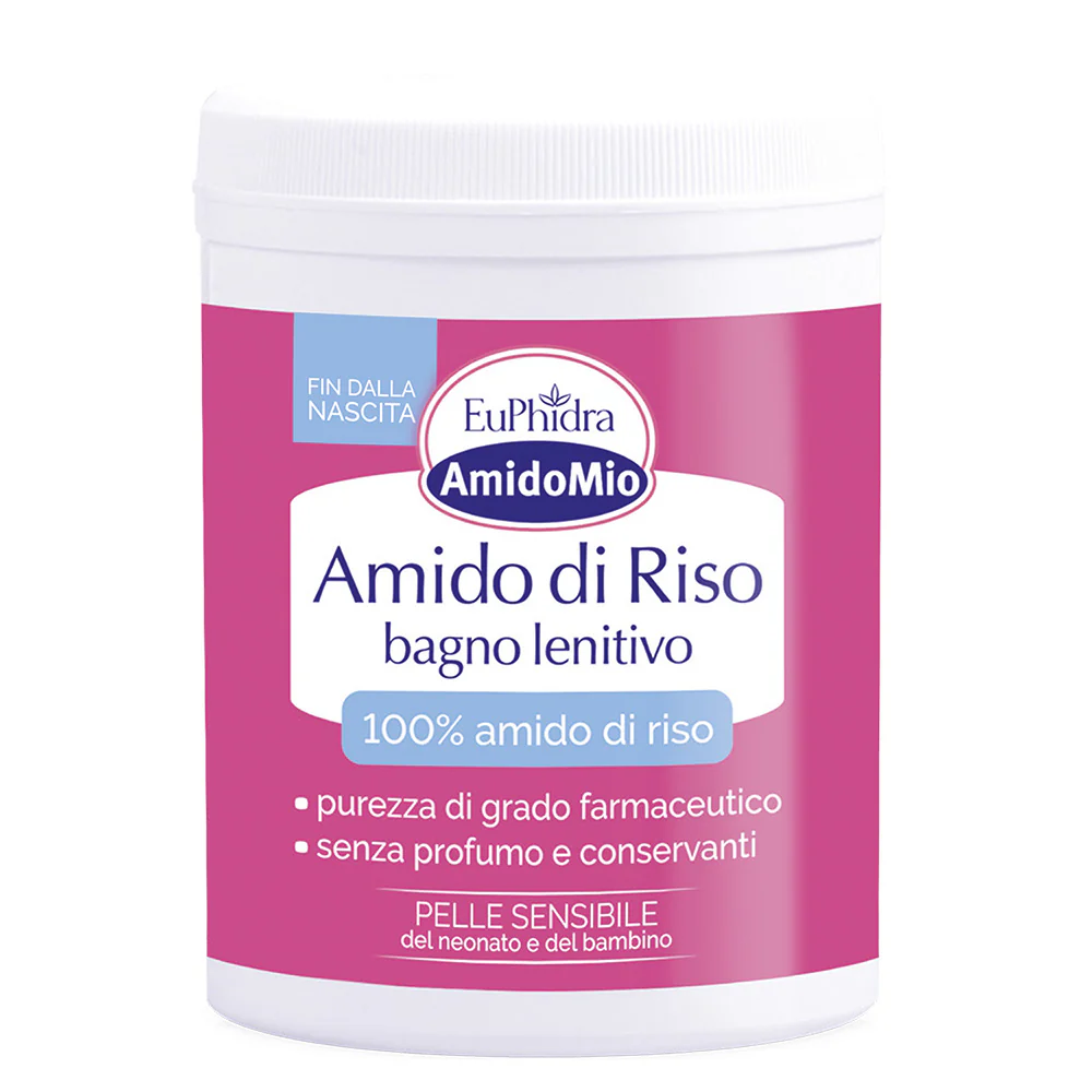 Amido Mio AMIDO DI RISO Bagno Lenitivo - Trattamento Bebè, Bagno e Doccia