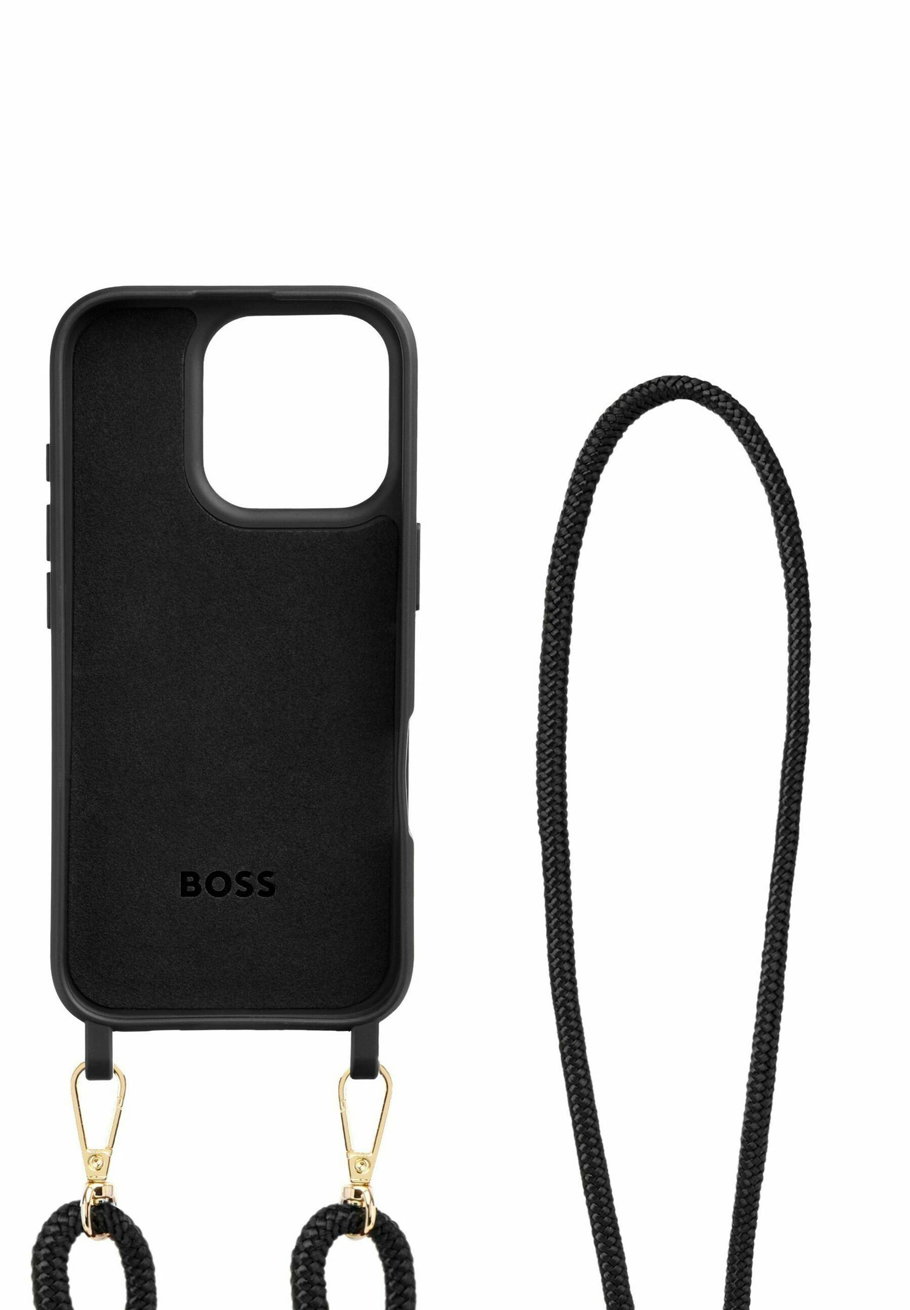 Coque BOSS DOUBLE pour iPhone 16 Pro - Noir/Or