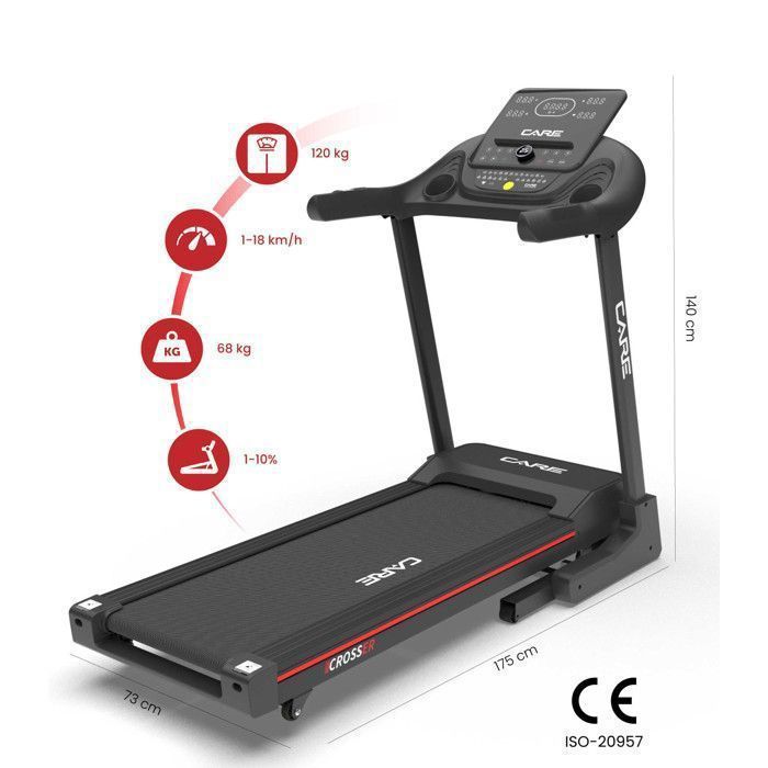 Esteira conectada - 18 km/h - CARE - CROSSER - KINOMAP