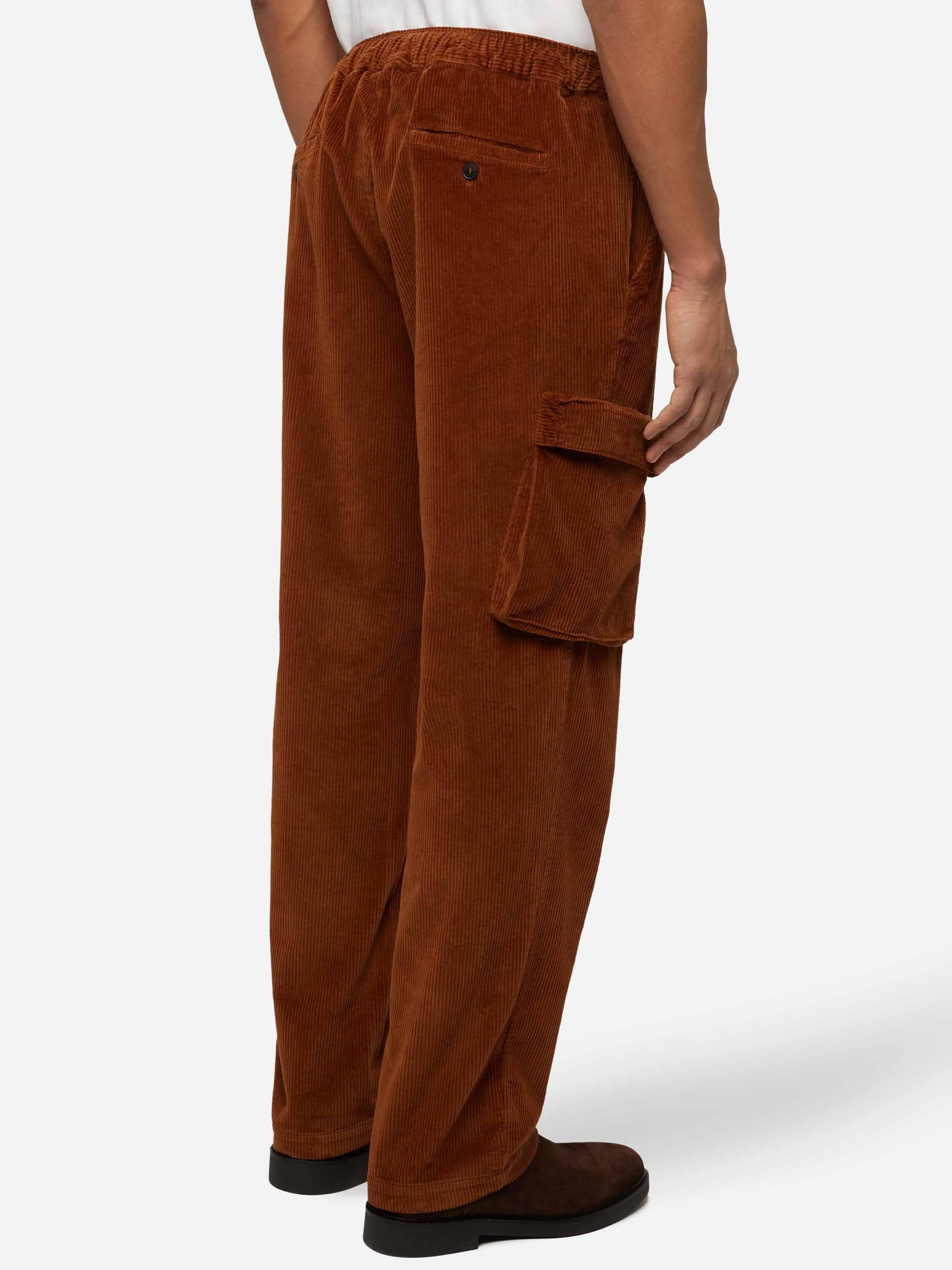 Goldeck Camel Corduroy Cargo Broek