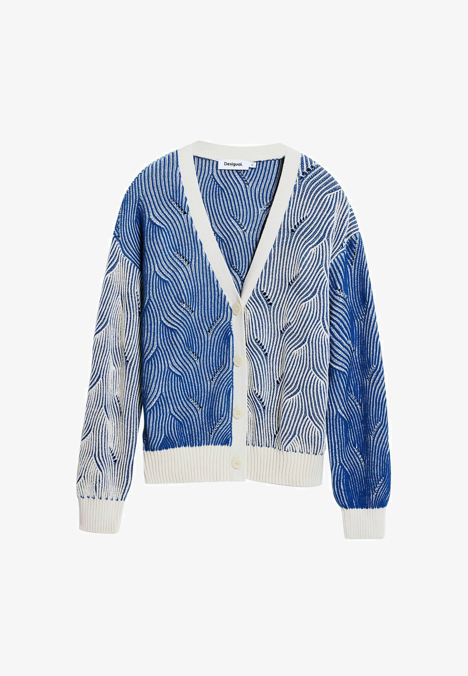 Desigual BICOLORE - Cardigan - blu