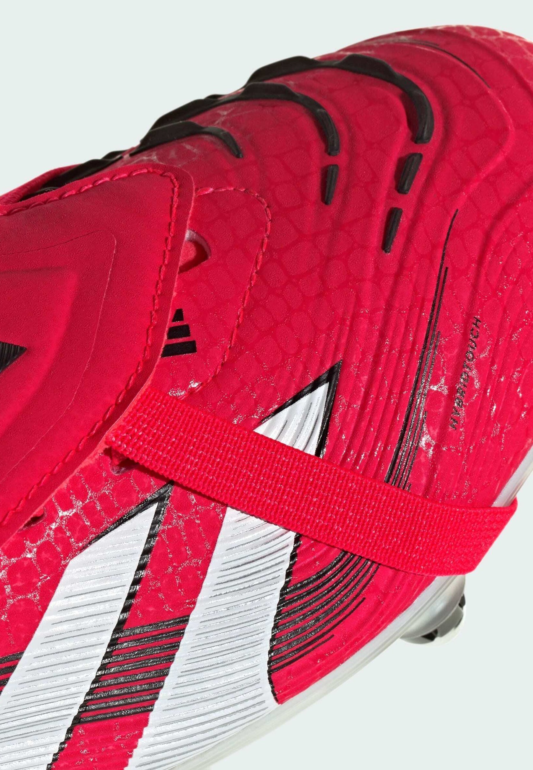 adidas Performance PREDATOR ELITE FOLD-OVER TONGUE SOFT GROUND - Voetbalschoenen voor zachte ondergrond - helder rood, wolk, wit, kern zwart