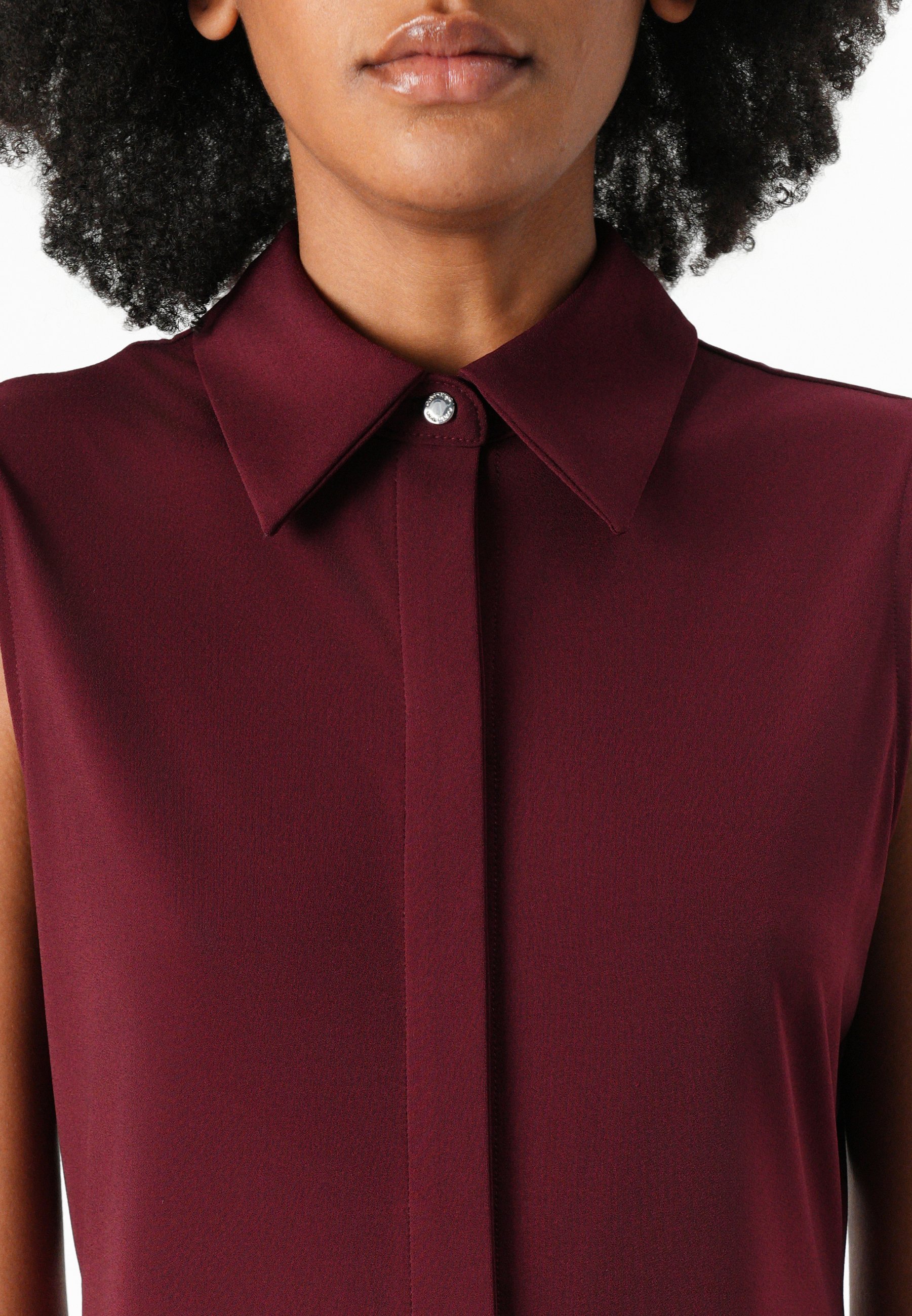 Calvin Klein JURK - Jersey jurk - dieprood