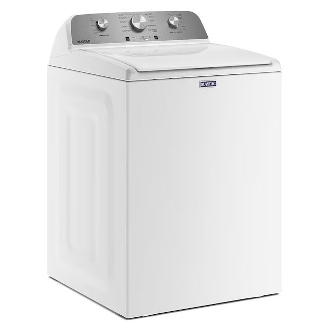 Pračka Maytag s horním plněním a vysoce účinným míchadlem o objemu 4,5 krychlových stop (bílá)