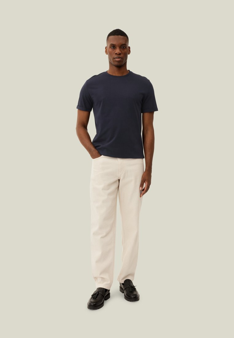 Les Deux NØRREGAARD - Basis T-shirt - donkerblauw