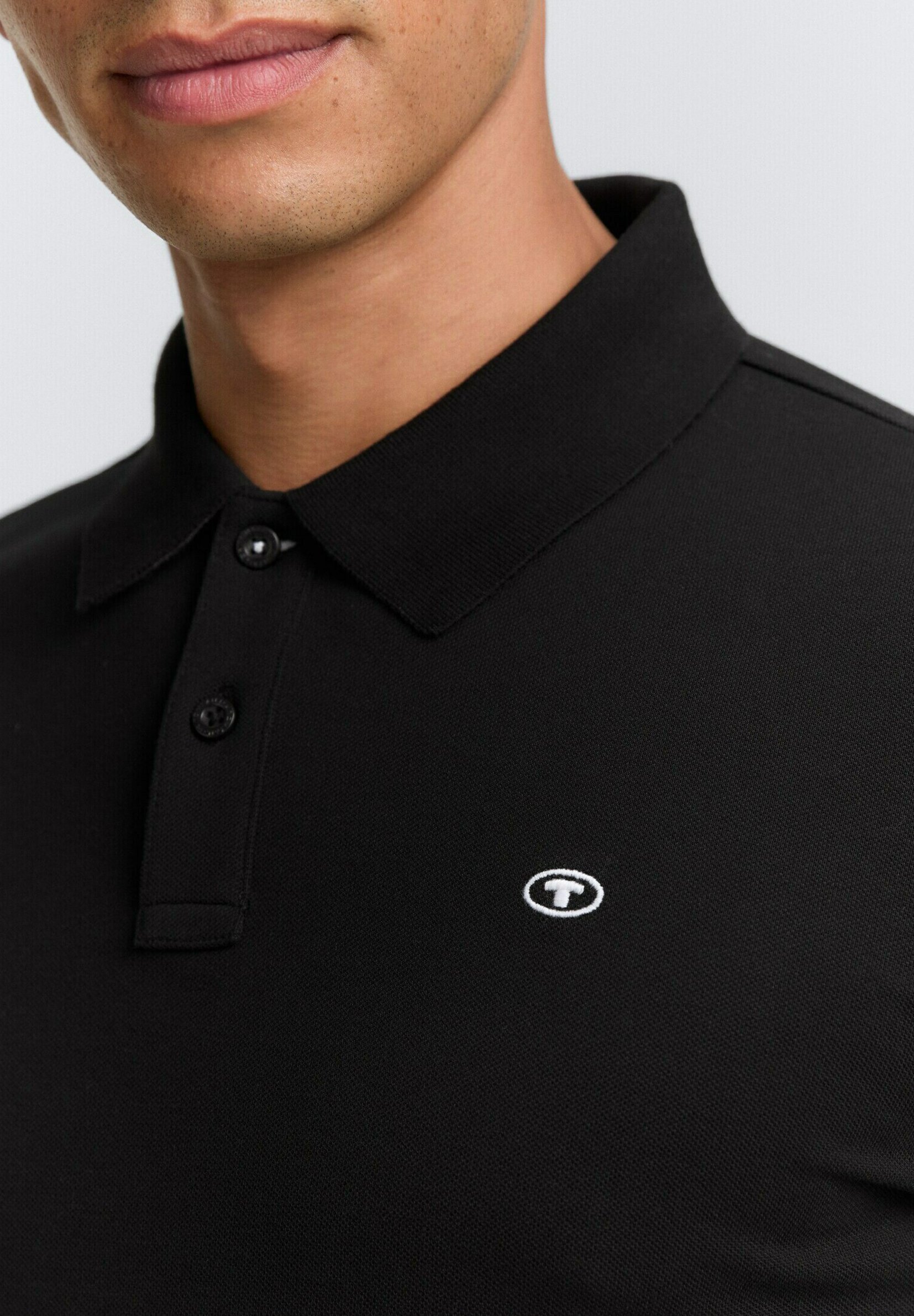 TOM TAILOR MIT KONTRAST - Langarmshirt - schwarz