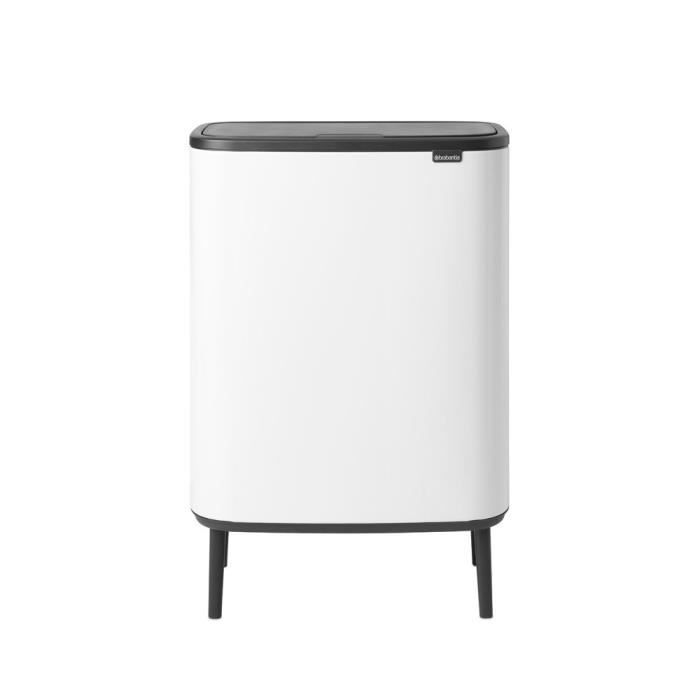 Contenedor táctil Brabantia Bo Touch Bin Hi 60L Blanco - 60L - Blanco
