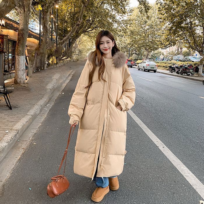 Chaqueta acolchada para mujer - FUNMOON - Cortavientos y con capucha - Rosa