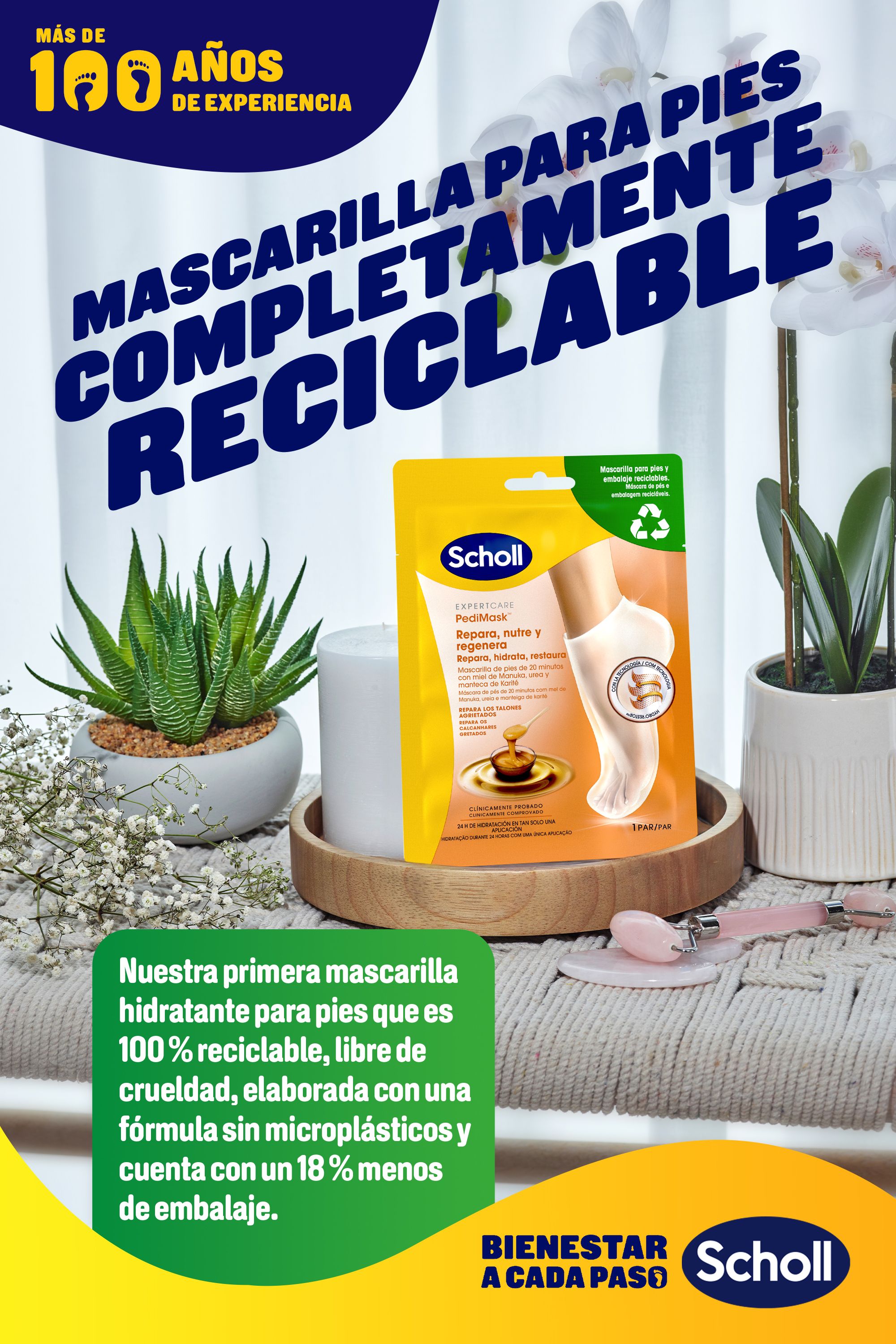 ExpertCare PediMask maska za stopala Njega nogu i stopala