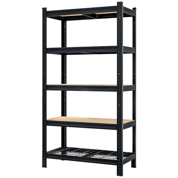 Kestävä hyllykkö Premium MZLG41, musta