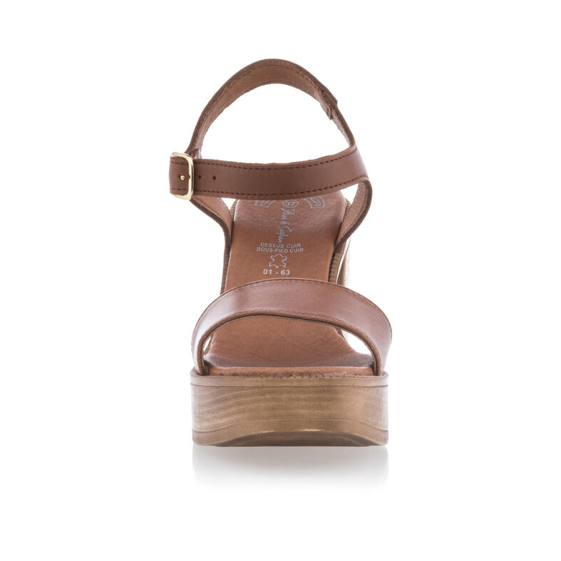 Sandalias marrones para mujer / Zapatos de punta abierta