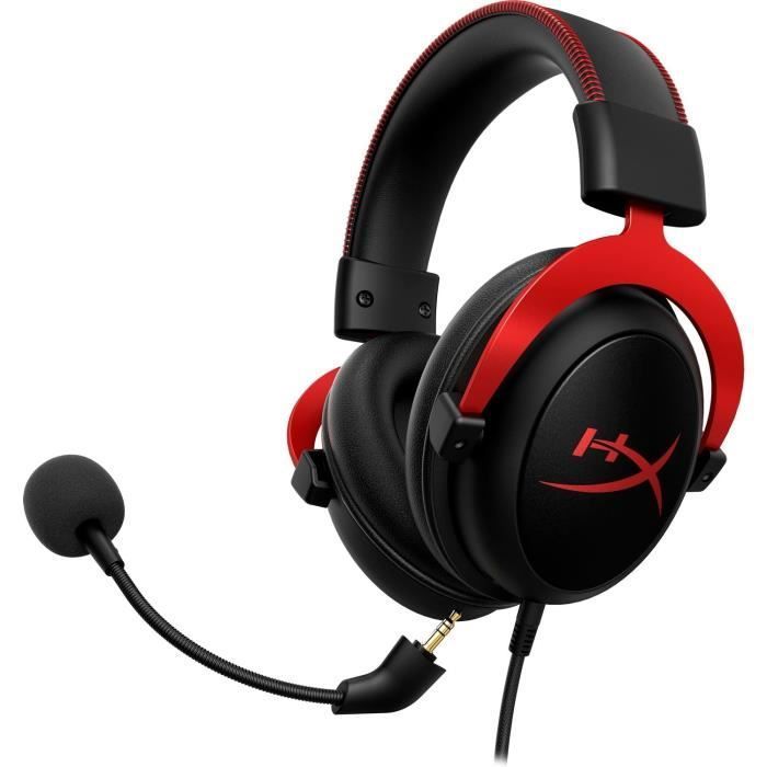 Casque Gamer Filaire - HyperX Cloud II - pour PC & console - Noir/Rouge