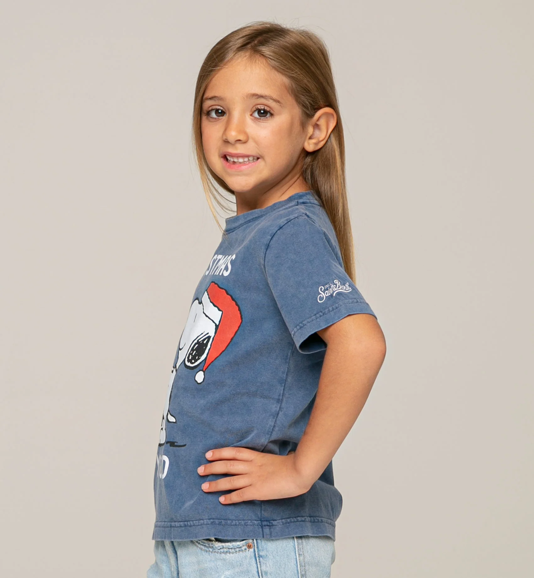 Snoopy kerstprint kindershirt | Peanuts© editie