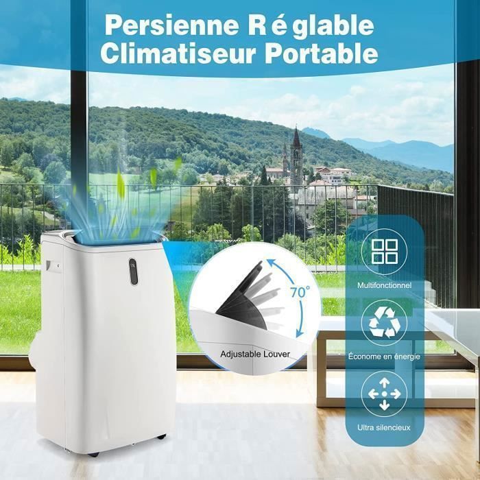 Draagbare airconditioner van 16000 BTU - RELAX4LIFE - 5-in-1 - 4700W R290 koelmiddel - Geschikt voor 35-40m² - Nachtmodus - Energieklasse A