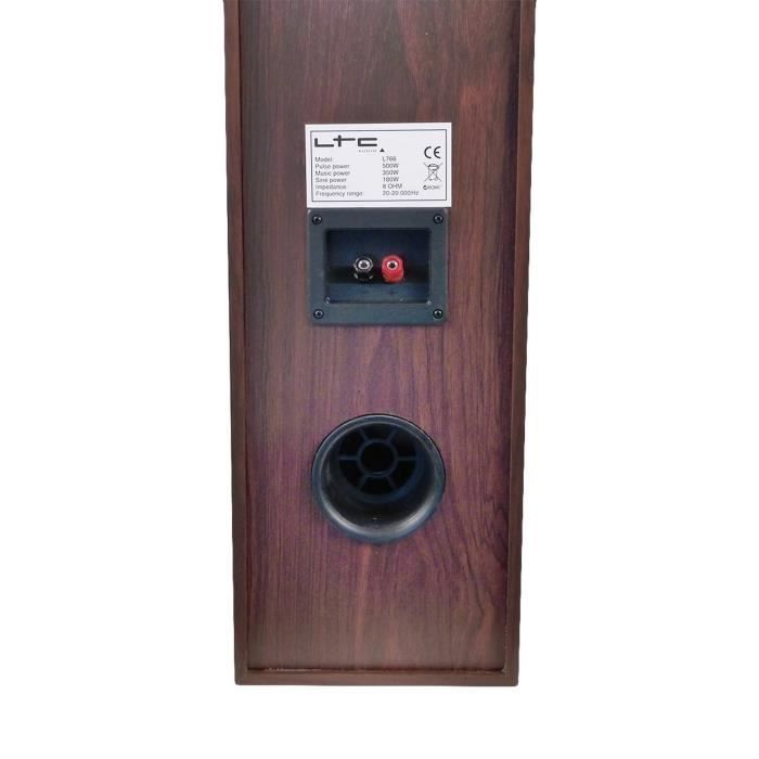 Set van twee HiFi/Home Cinema-luidsprekers 2x500W L766-WA + 10 meter transparante kabel