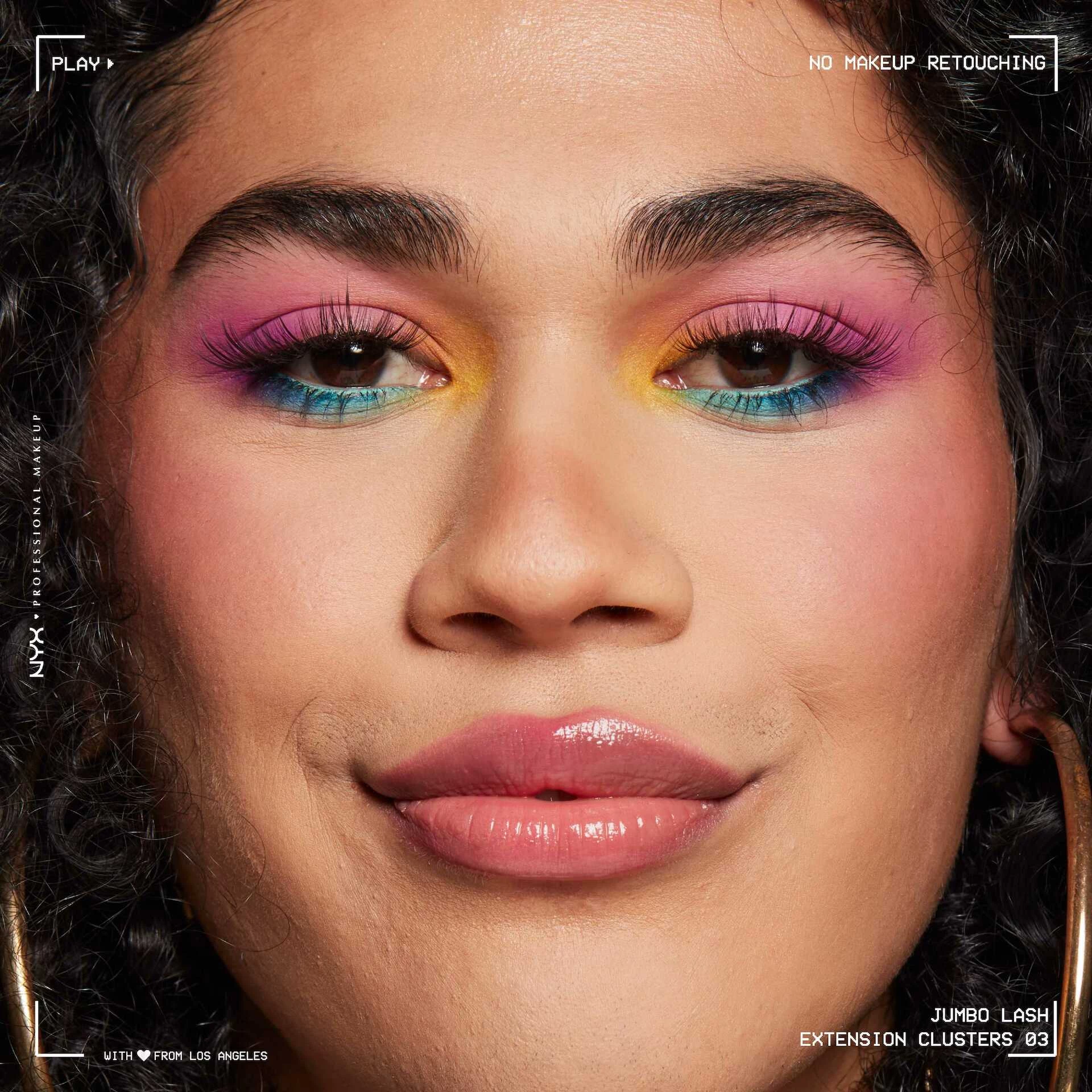 Gene Jumbo! Gene false vegane cu franjuri Glam - NYX Professional Makeup