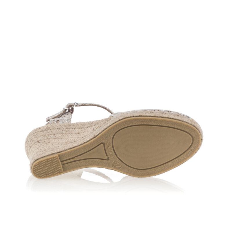 Beige espadriller med rebsåler til damer