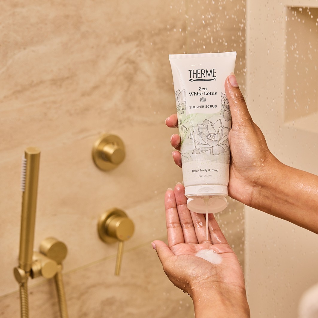 THERME Körperpeeling Zen White Lotus Duschpeeling - 200 ml