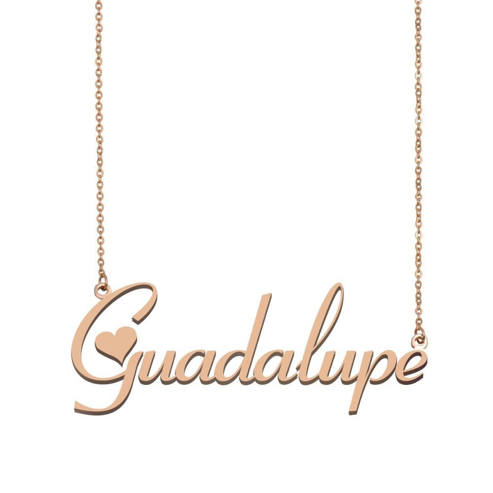 Collier Guadalupe, pièce unique pour femmes, filles, meilleures amies, cadeau d'anniversaire, de mariage, de Noël ou de fête des mères