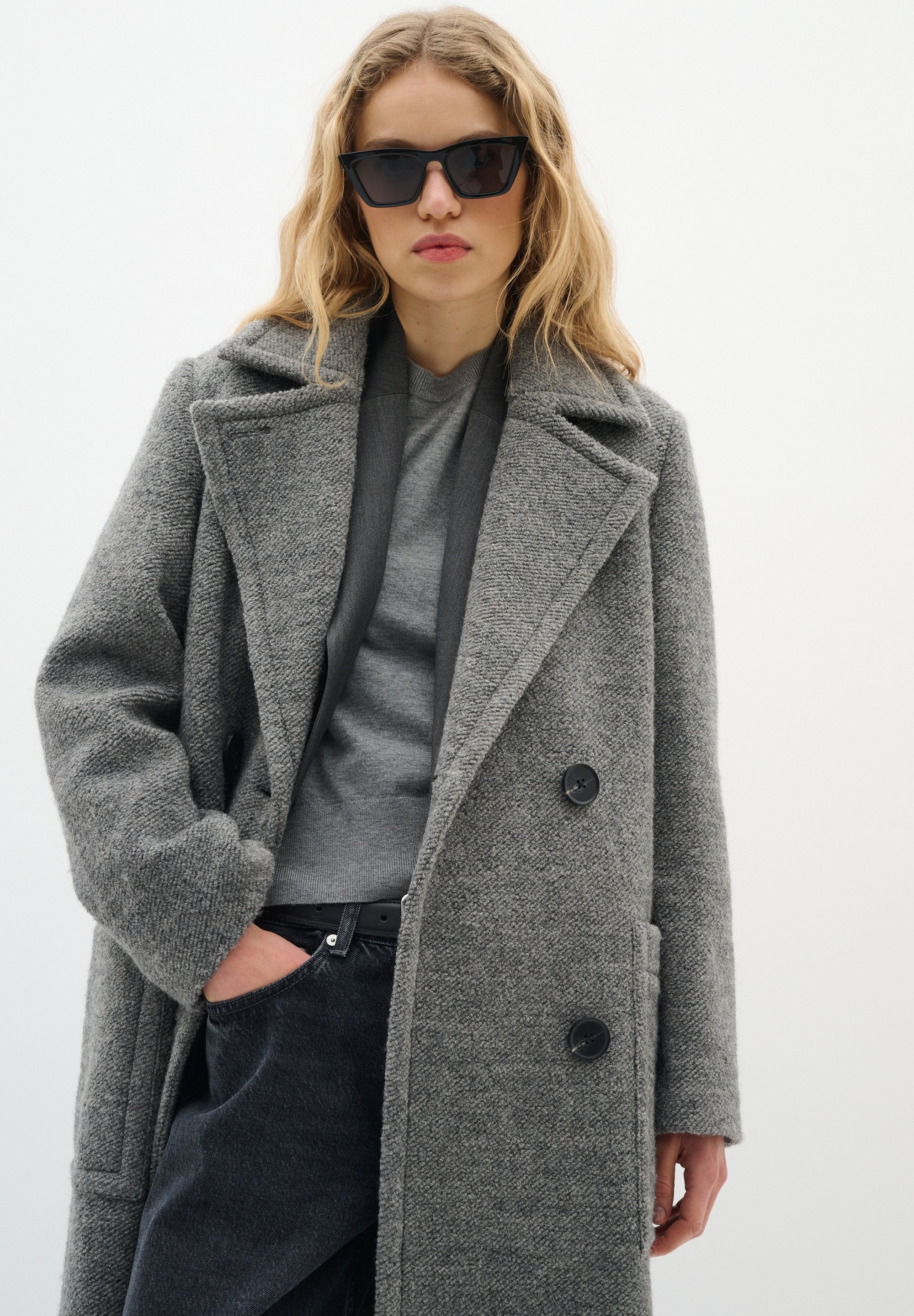 InWear YUM - Casaco clássico - mescla granito