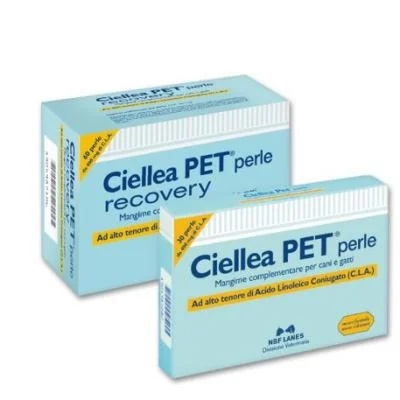 NBF LANES Nbf Lanes Ciellea Pet Recovery 60 perlas Suplemento dietético metabólico para perros y gatos