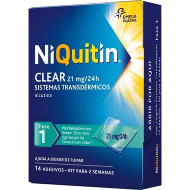 Niquitin Clear nikotinski obliži 21 mg faza 1 14 obližev