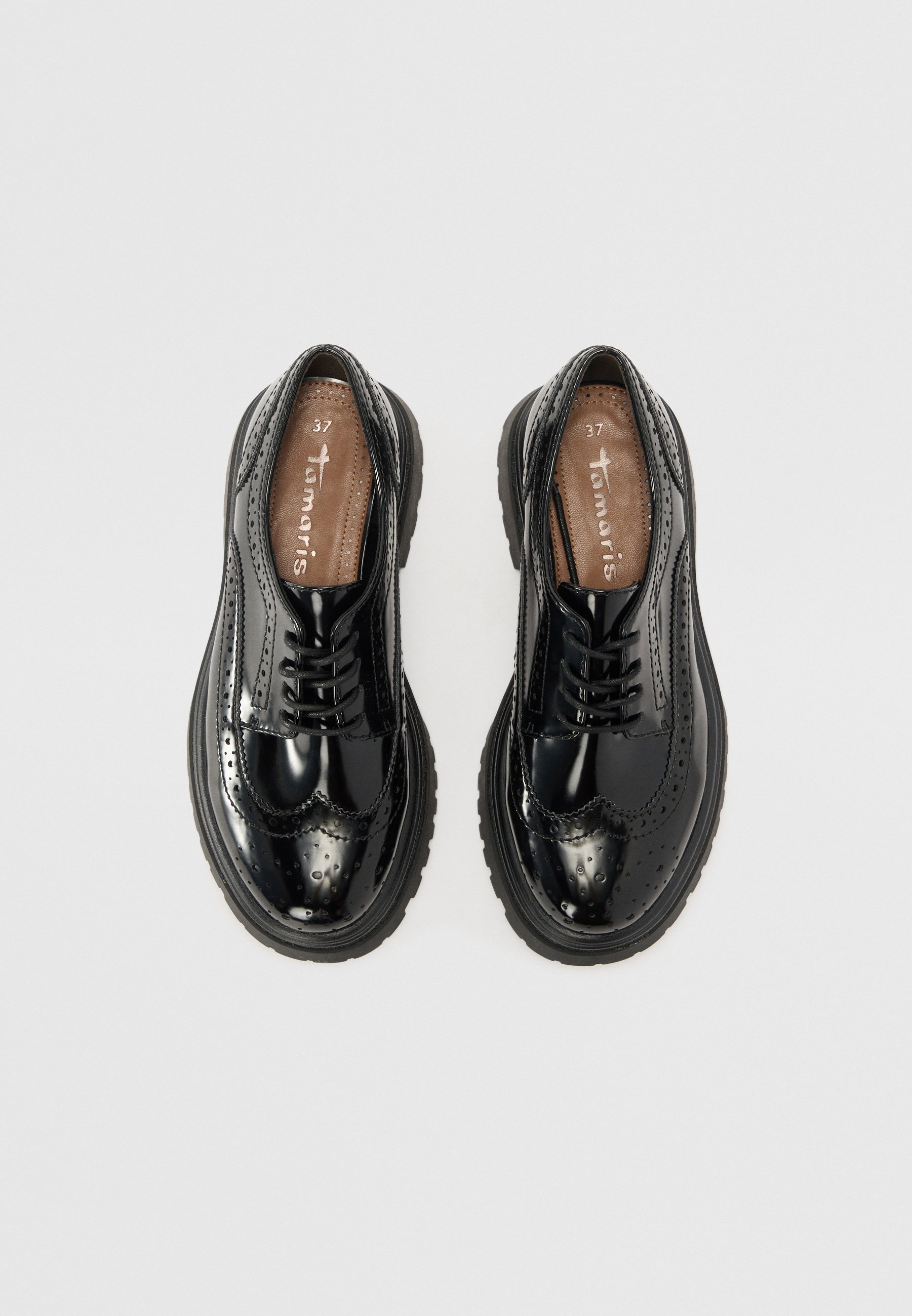 Tamaris veterschoenen - zwart