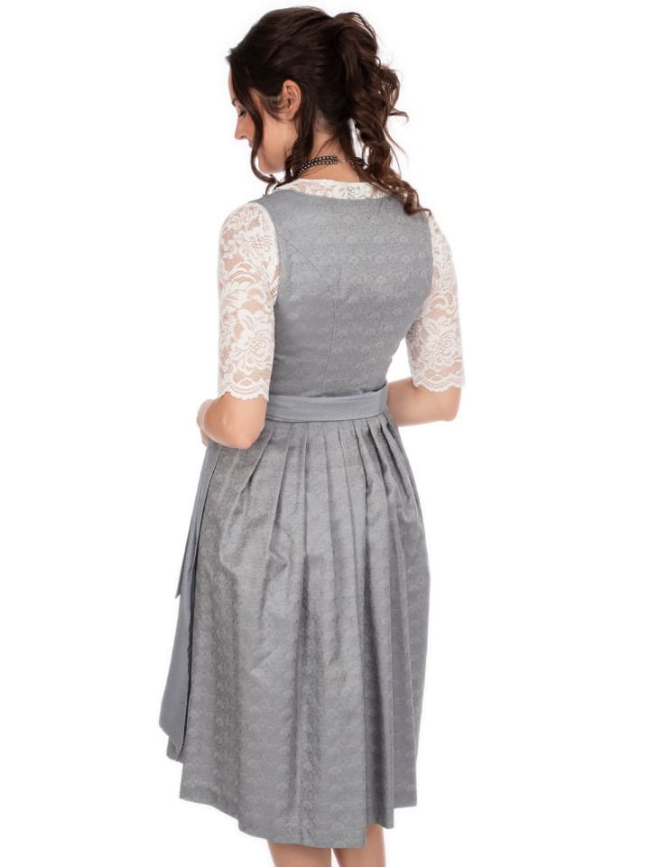 MarJo Midi Dirndl WANDA in grau günstig kaufen