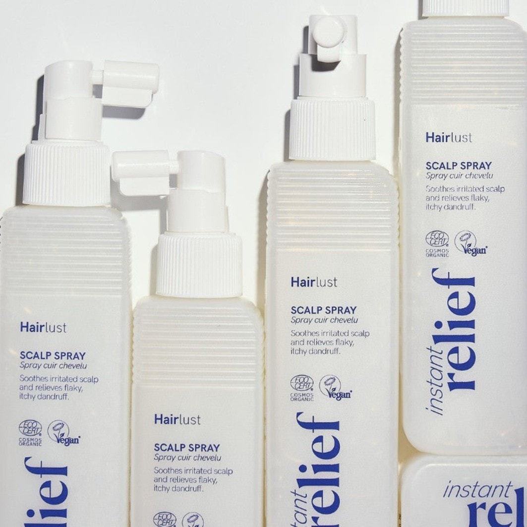 Sprej na starostlivosť o pokožku hlavy Hairlust pre okamžitú úľavu od problémov s pokožkou hlavy – 150 ml