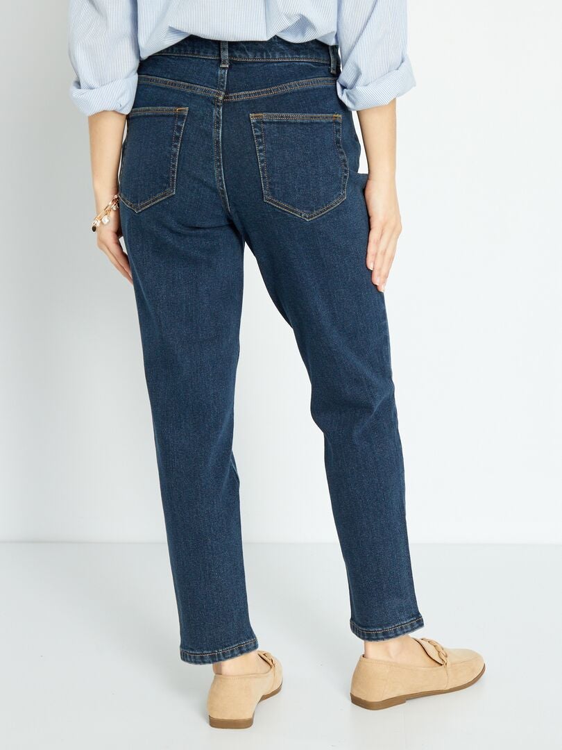 Zeer hoge taille mom jeans - maat S32 - blauw
