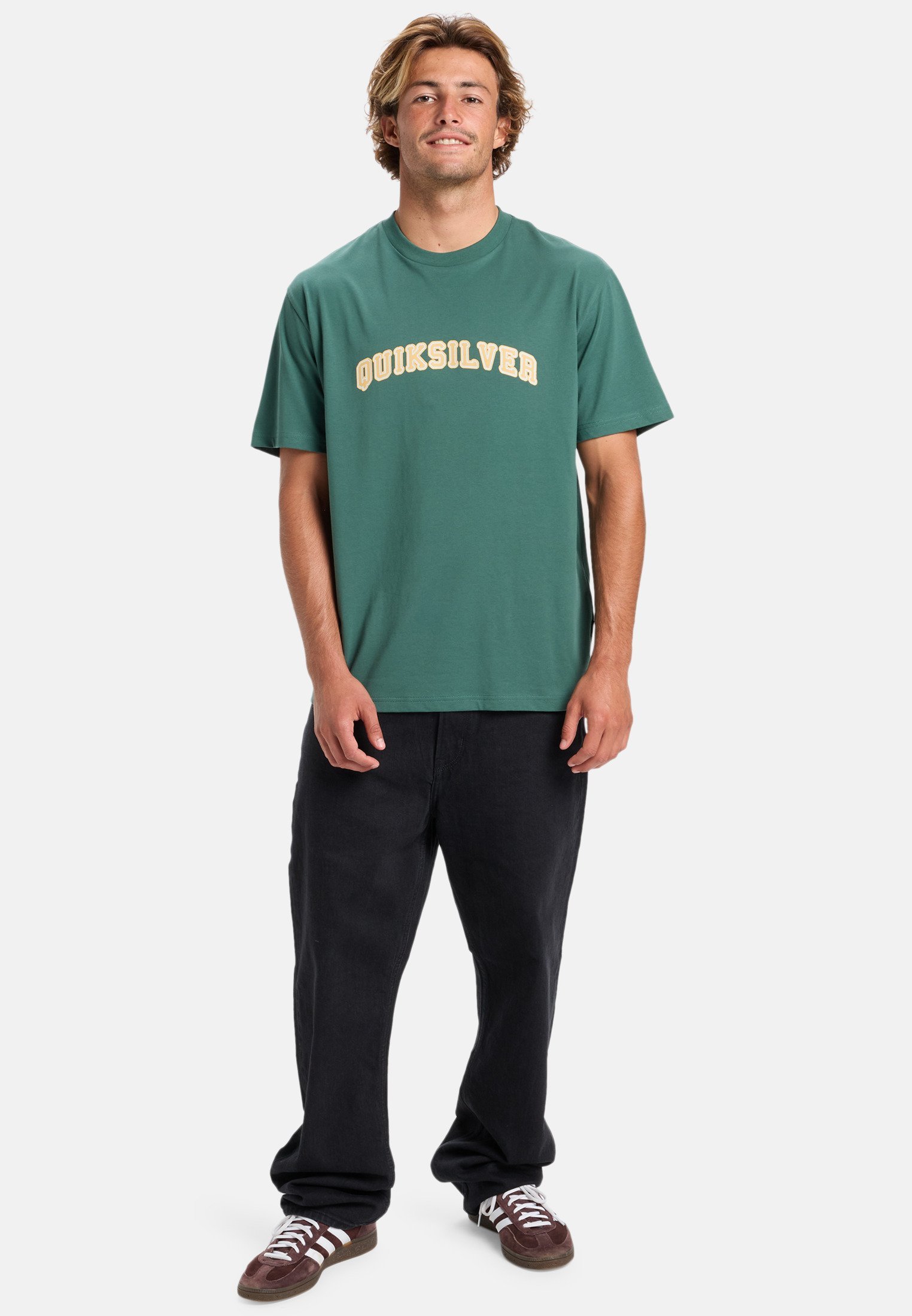 Quiksilver ADDIO - T-shirt stampata - verde trekking
