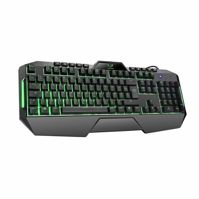 Gamium V2 WEGCLAGAM2 bedraad gamingtoetsenbord, zwart – 4 macrotoetsen, 12 multimediatoetsen, anti-ghosting, plug & play