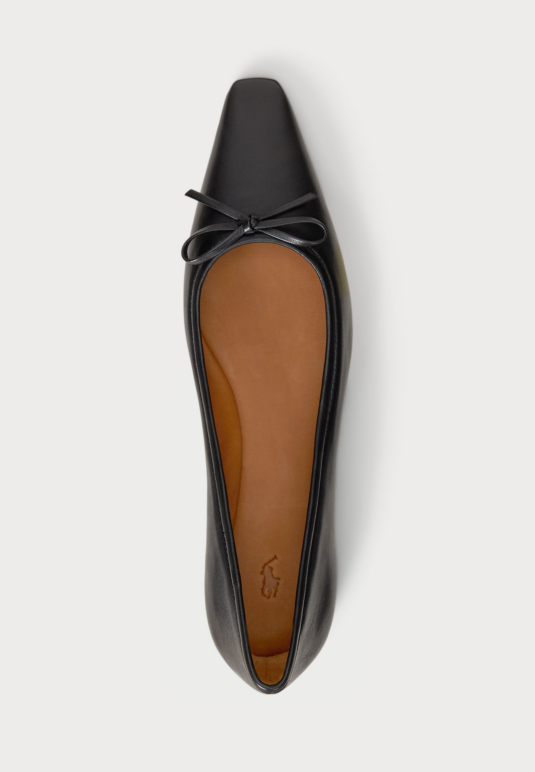 Ballerines pointues en cuir Polo Ralph Lauren - Ballerines noires