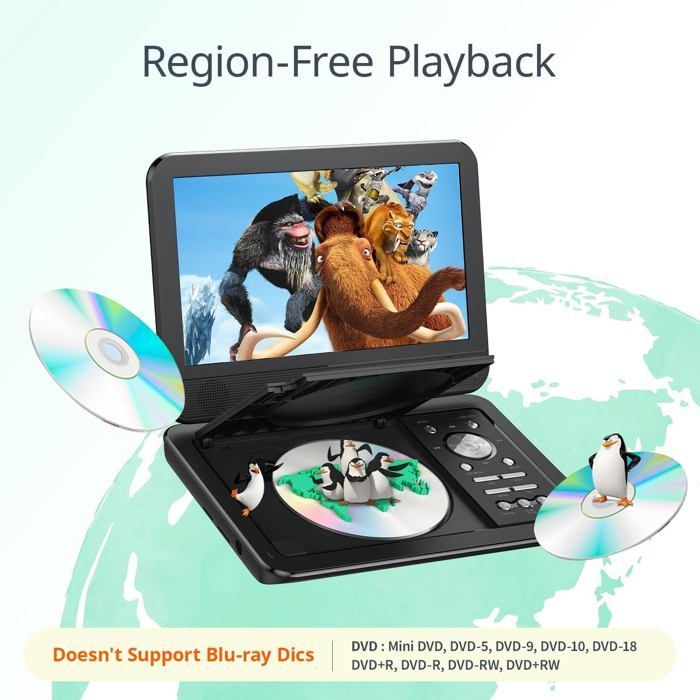 Lecteur DVD Portable 12,5