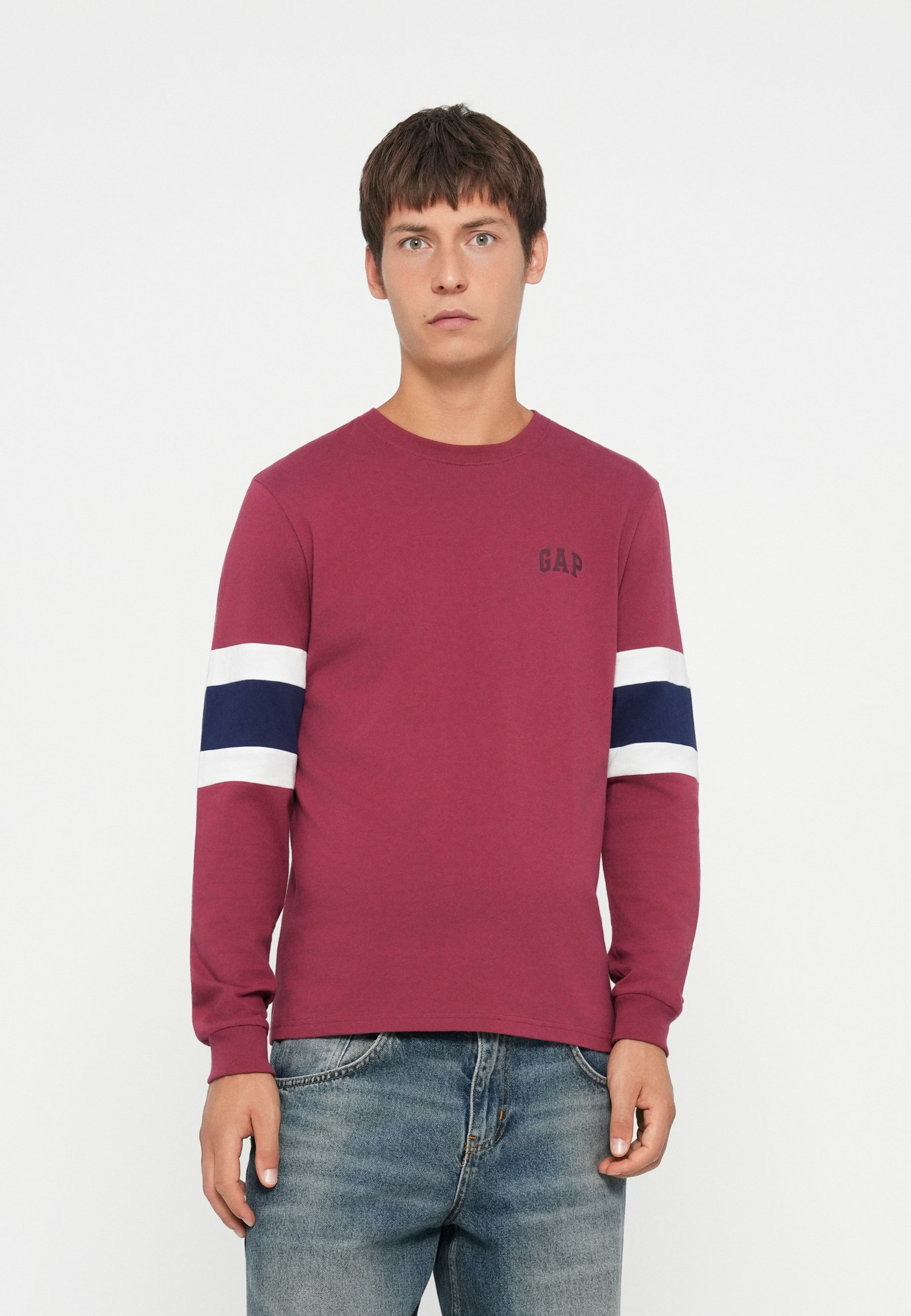 GAP EVERYDAY SOFT BOXY CREW - Top met lange mouwen - rode klei