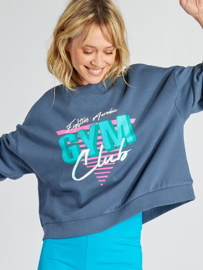 Fleece sweatshirt - BLAUW