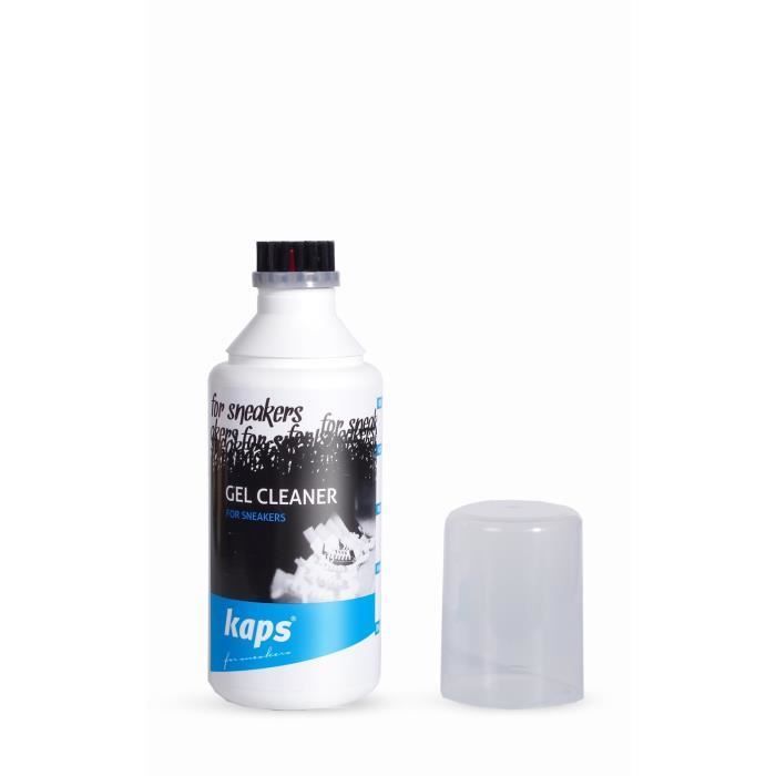 Gel de limpeza para tênis Kaps - 100 ml - Pincel aplicador - Compatível com couro - Unissex