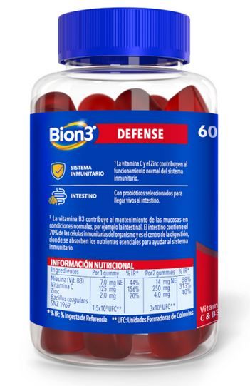 Doplnok stravy Defense 60 gumových cukríkov Vitamíny a minerály