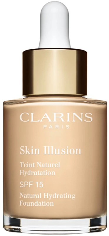 Clarins Skin Illusion Natural Hydrating Foundation, осветљавајући хидратантни пудер са SPF 15