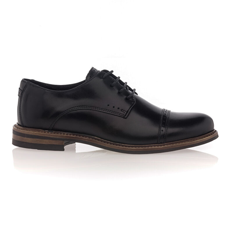 Schwarze Schnürschuhe für Damen / Derby-Schuhe