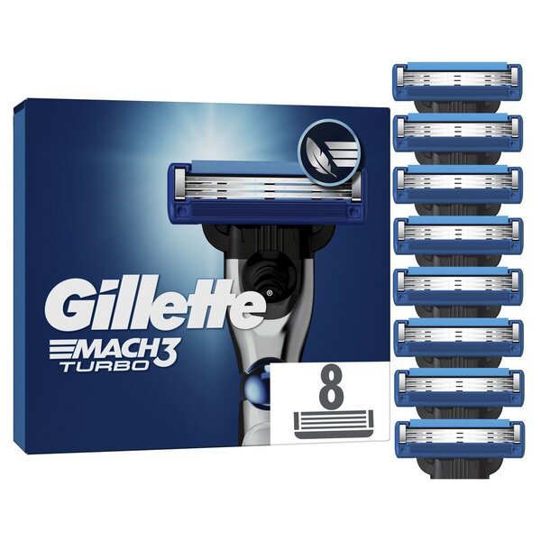 „Gillette Mach3 Turbo“ skutimosi peiliukai<br>8 vnt.