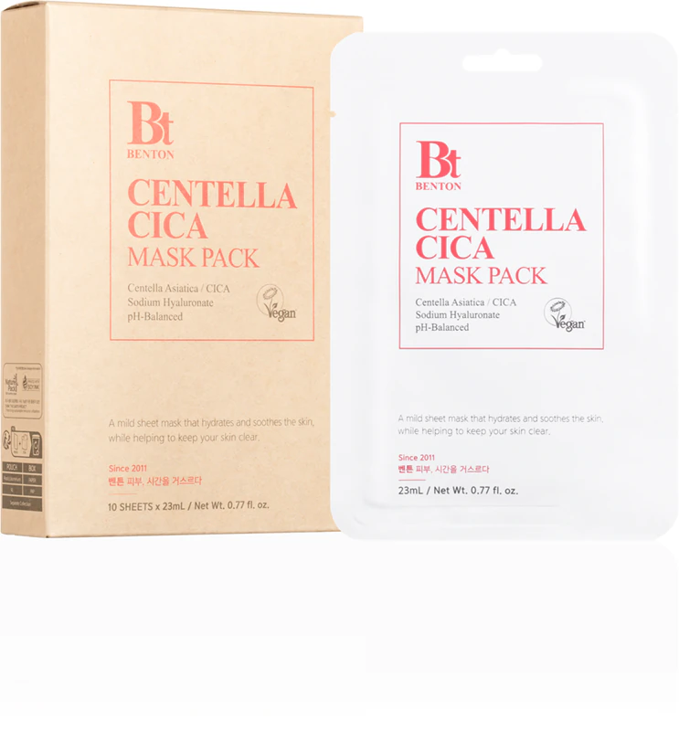 Benton Goodbye Redness Centella Kalmerend Sheetmasker voor Probleemhuid