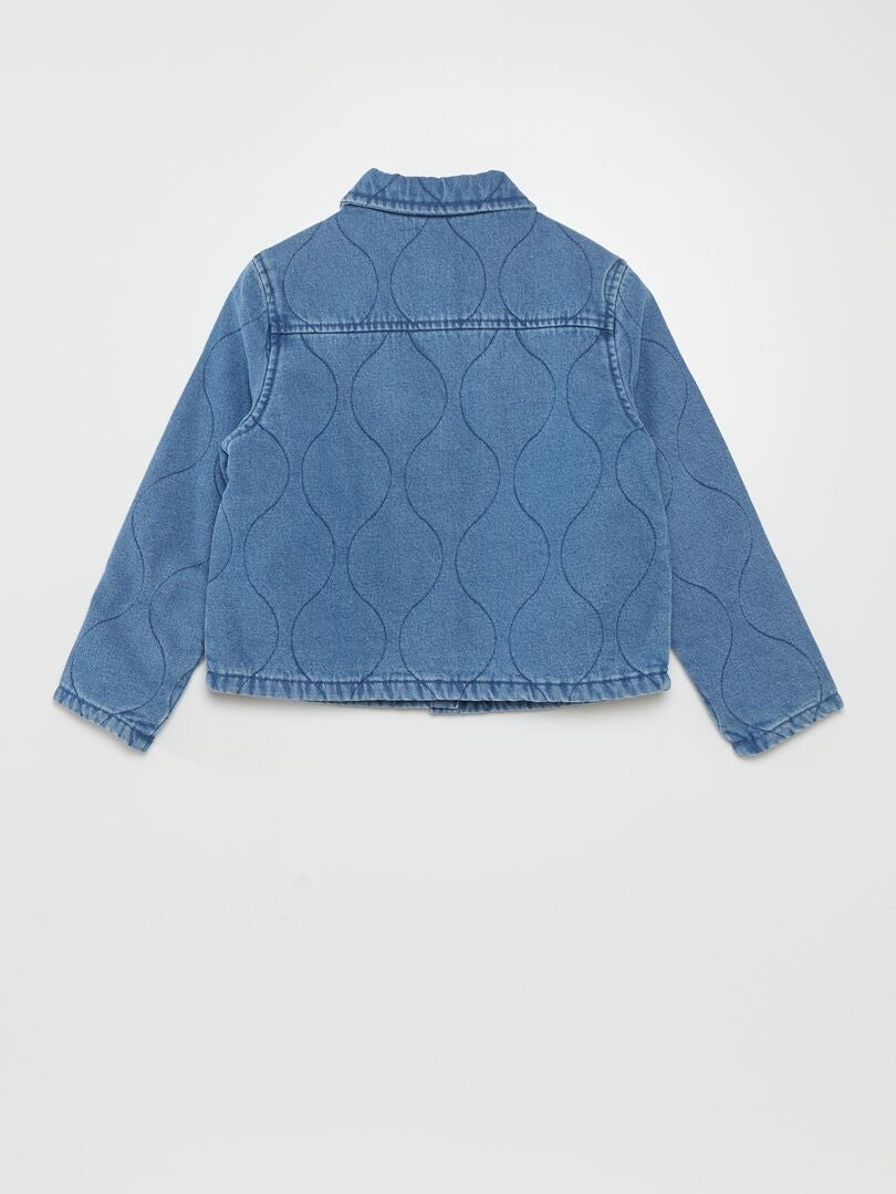 Jaqueta jeans estampada - AZUL