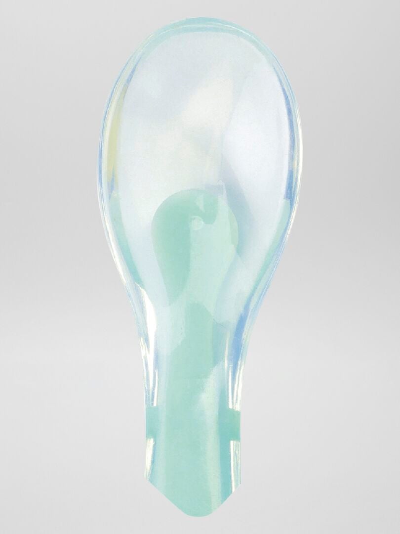Set van 2 'Badabulle' siliconen lepels - blauw/geel