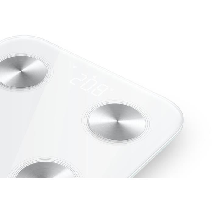 HUAWEI Scale 3 – Intelligente Waage mit Körperzusammensetzungsanalyse, 11 Körpermesswerten – Bis 150 kg – LED-Display – Körpererkennung