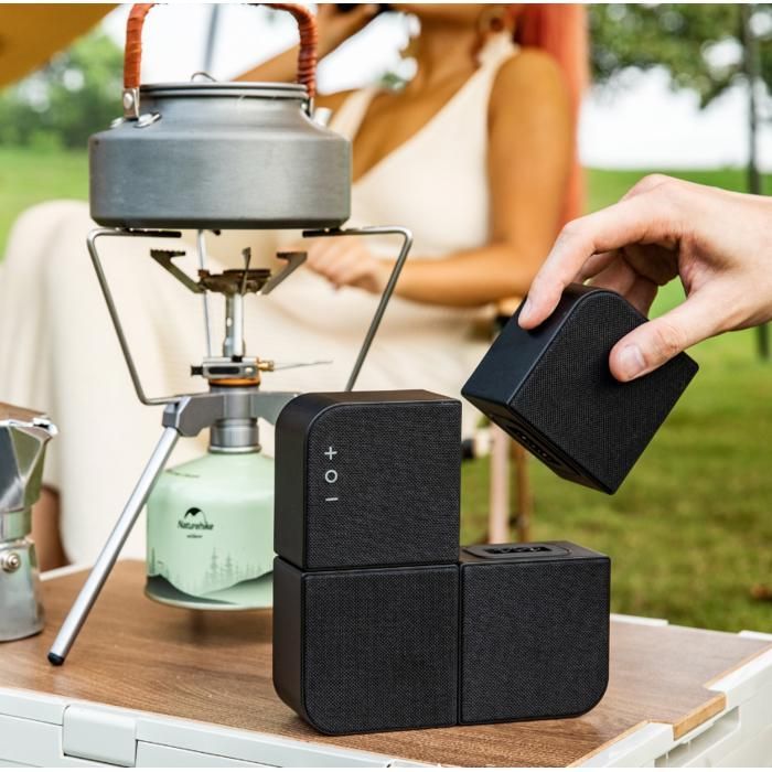 Caixas de som Bluetooth modulares 4 em 1, 20 W RMS, recarregáveis via USB.