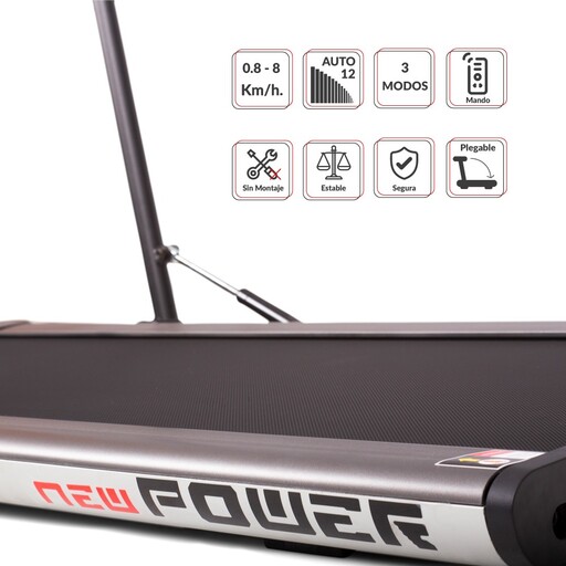 Newpower Slim (1100 W) īpaši smalka, salokāma elektriskā pastaigu lente