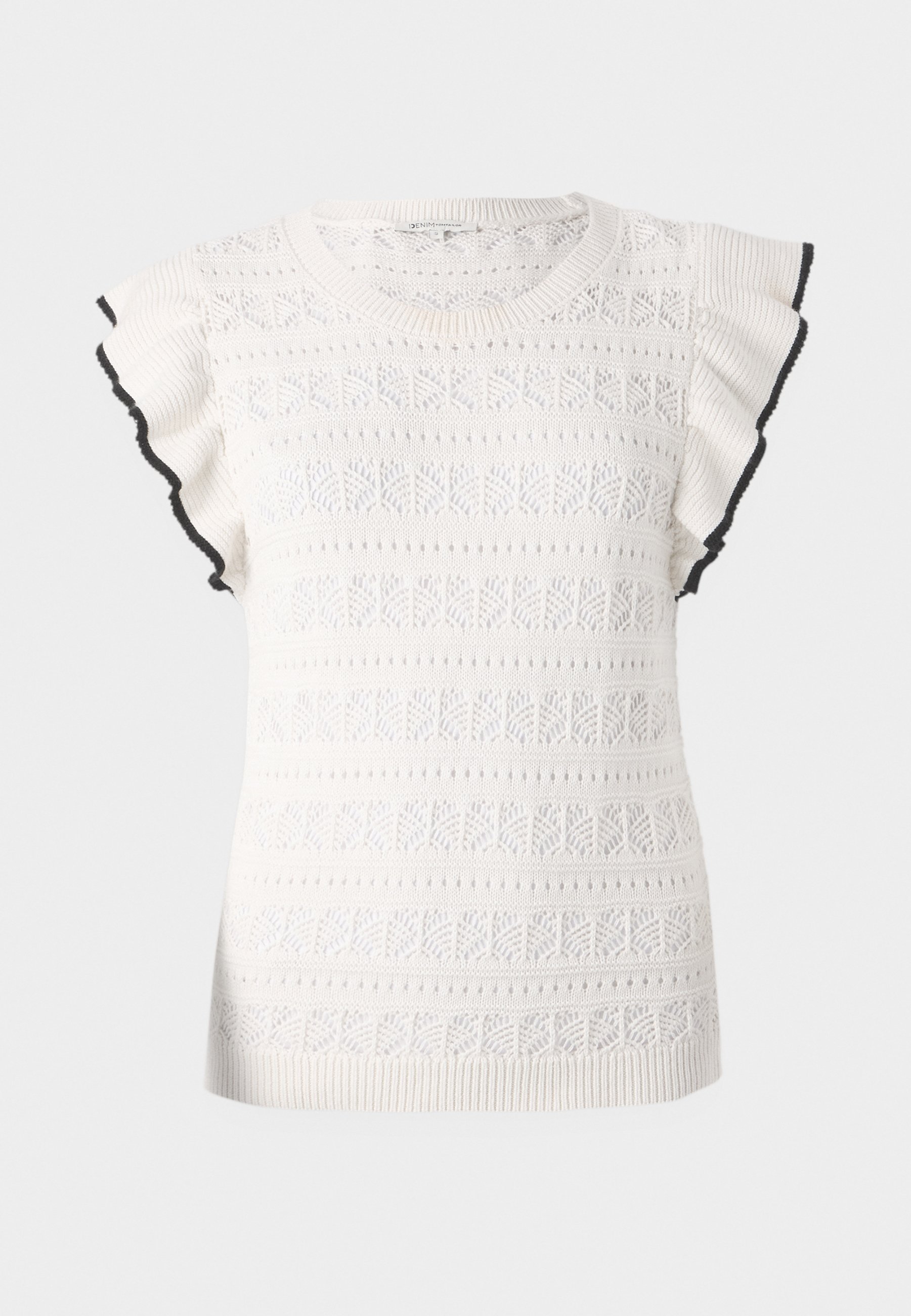TOM TAILOR DENIM Top - gebroken wit