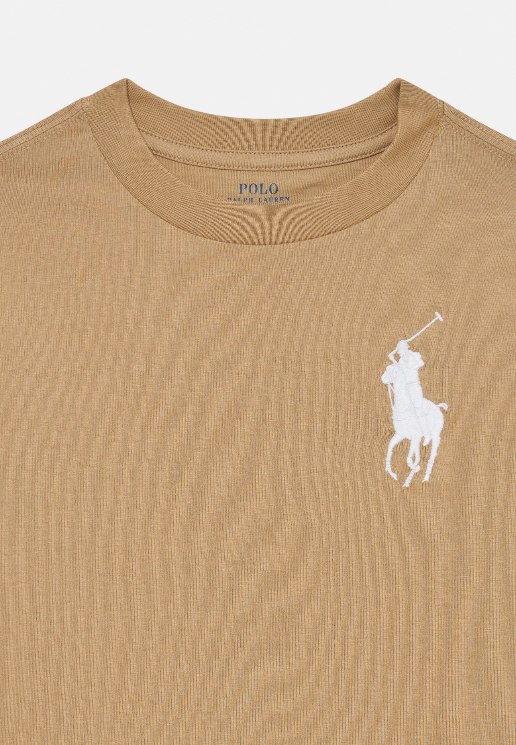 Koszulka Polo Ralph Lauren BIG PONY COTTON JERSEY - Bluzka z długim rękawem - khaki vintage
